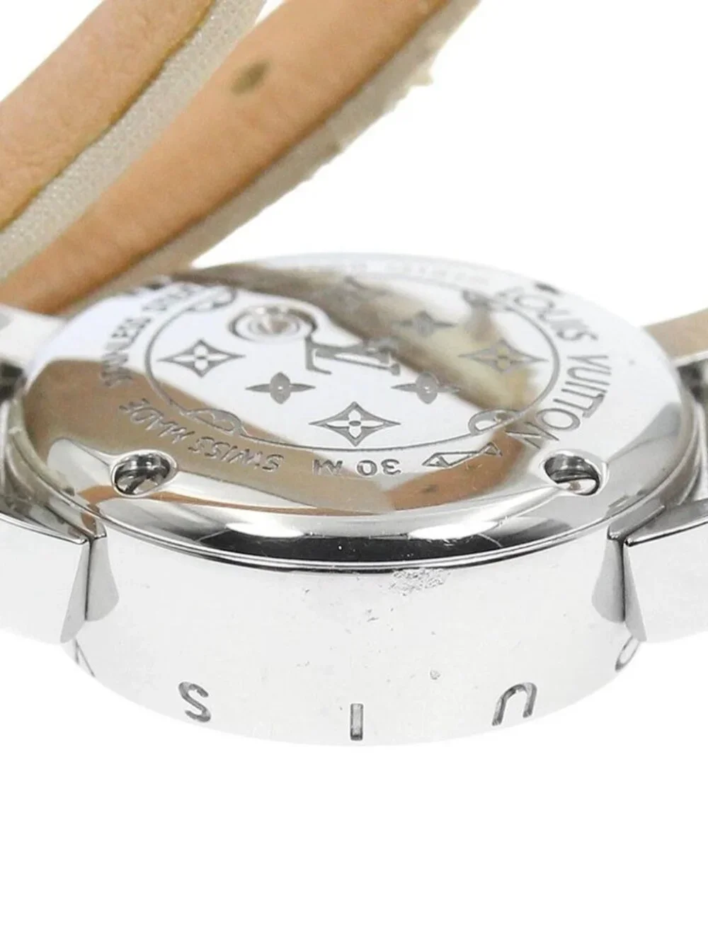 LOUIS VUITTON Tambour Viju Q151P Rug diamond pink Dial Quartz Ladies_967450